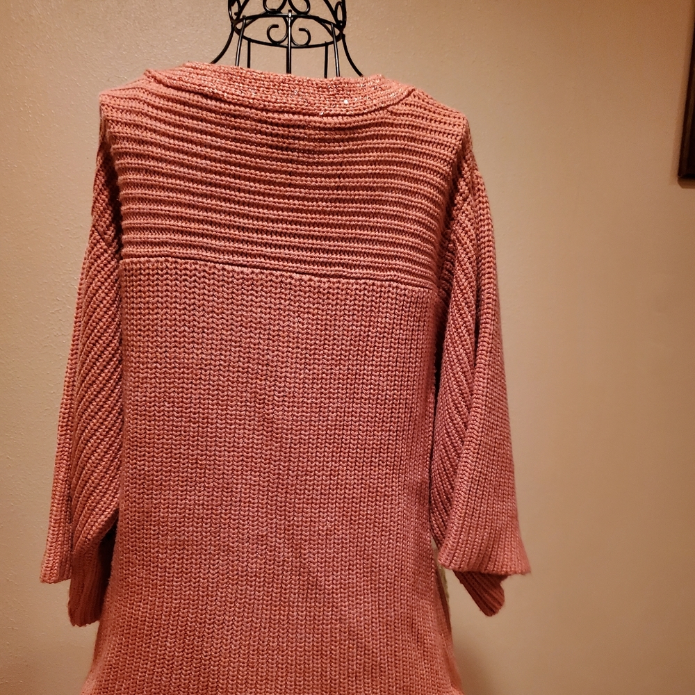 New York and company Rust sweater With Sequin Accents - Picture 3 of 5